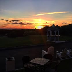 Brookside Golf Club - beautiful view from the downstairs patio for the rehearsal dinner