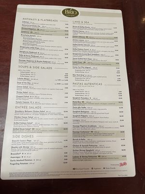 Menu photo 3 Brio Italian Grille Irvine, CA