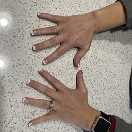 French Tips with a twist! French Tips with a twist!