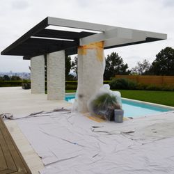 Thousand oaks Handyman - We applied 2 coats of primer and 2 coats of finish product with two different finish colors #exteriorpainter