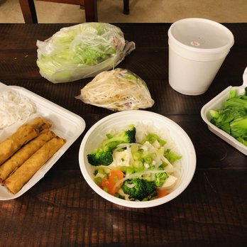 PhoTasia - Takeout order of tofu & veggie pho + side of eggrolls. So fresh, fragrant and well-packed! - Vietnamese Near Me - Irvine, California PhoTasia - Takeout order of tofu & veggie pho + side of eggrolls. So fresh, fragrant and well-packed! - Vietnamese Near Me - Irvine, California