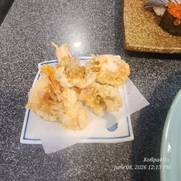 Complimentary Tempura Ebi Heads. DA BEST Appetizer ever 3 Complimentary Tempura Ebi Heads. DA BEST Appetizer ever 3