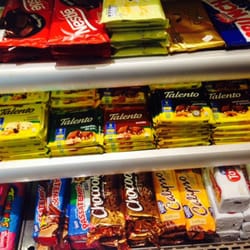 By the cashier more chocolates