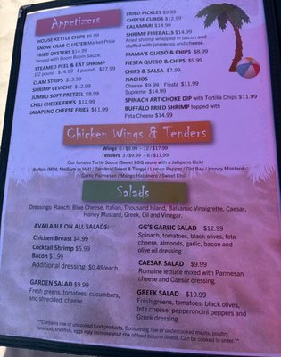 Menu photo 2 Lazy Turtle Oceanfront Grille Oak Island, NC
