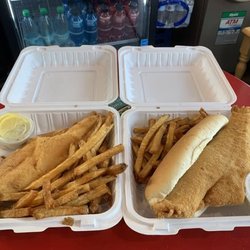Liberty’s Food and Fish Fry - Liberty Haddock Dinner and Haddock Sandwich