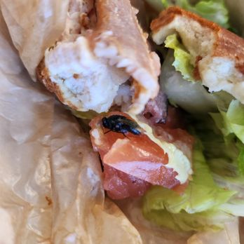 B.GOOD - Yes that is a dead fly that I unearthed in my sandwich! Disgusting! - Burgers Near Me - Boston, Massachusetts B.GOOD - Yes that is a dead fly that I unearthed in my sandwich! Disgusting! - Burgers Near Me - Boston, Massachusetts