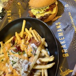 Brakeman's Burgers - Pineapple Express (Burger of the Month) Crazy Train Fries