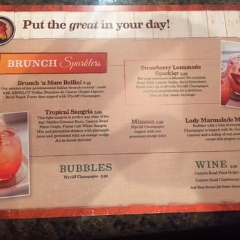 Another Broken Egg Cafe - Brunch drink Menu. - Breakfast & Brunch Near Me - Pearland, Texas