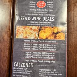 Pizza Boys - Menu