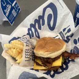 Double bacon butter burger