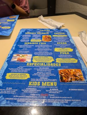 Menu photo 2 La Campana Mexican & Seafood Restaurant Orlando, FL