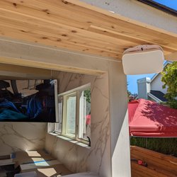 Outdoor Entertainment, speaker and TV