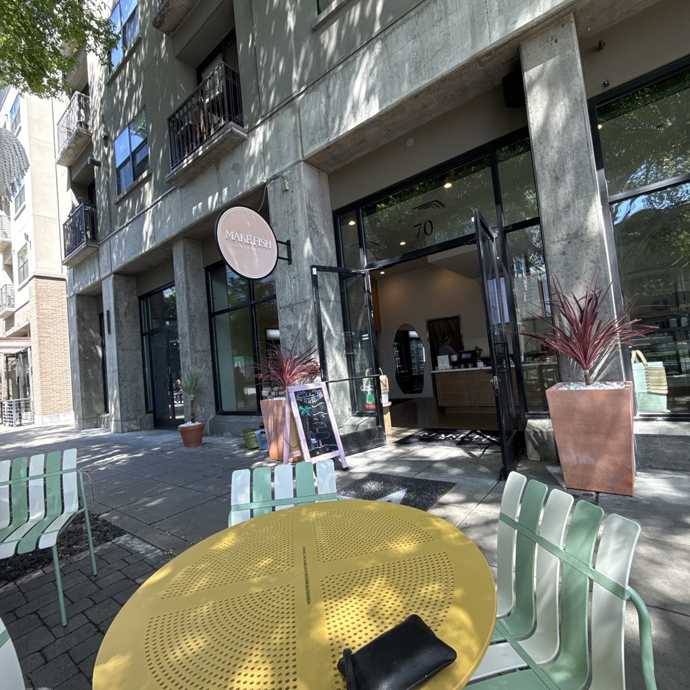 Make Fish - Nice patio section! Shady and comfy cute designed chairs. - Seafood Markets Near Me - Sacramento, California Make Fish - Nice patio section! Shady and comfy cute designed chairs. - Seafood Markets Near Me - Sacramento, California