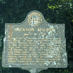 Jackson Springs Historical Marker - Jackson Springs Historical Marker, Monticello GA