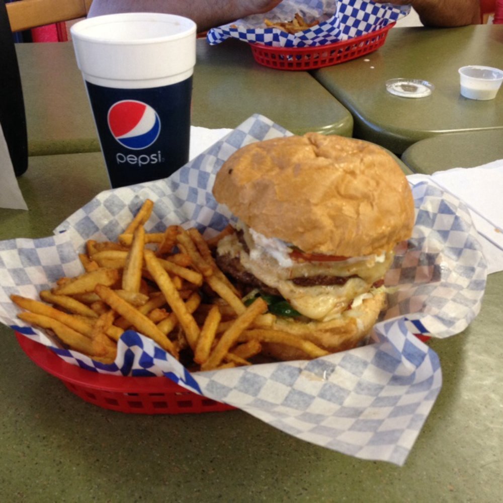 Rocket Burger & Subs - Double Afterburner burger with ghost pepper cheese - Burgers Near Me - Phoenix, Arizona