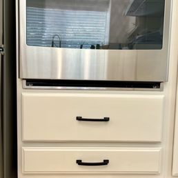 Front view of custom drawer.