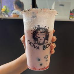 Nova Boba - Strawberry Milk with Boba