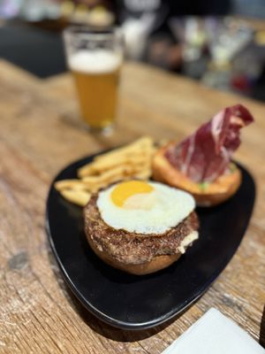 Black Iron Burger Theater District | Hamburger restaurant Bar by null