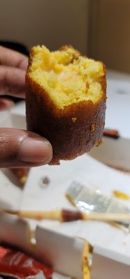 Two Hands Corn Dogs by null