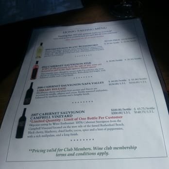 Honig Vineyard & Winery - Tasting menu - Wine Tasting Room Near Me - Rutherford, California Honig Vineyard & Winery - Tasting menu - Wine Tasting Room Near Me - Rutherford, California