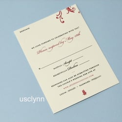 Earmark Invitations - RSVP card