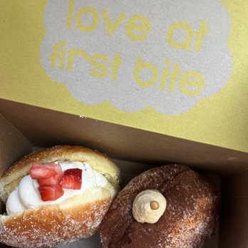 Mello - Strawberries & Cream and Salted Carmel - Donuts Near Me - Vancouver, British Columbia