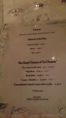Menu photo 2 La Closerie des Lilas Paris, 75