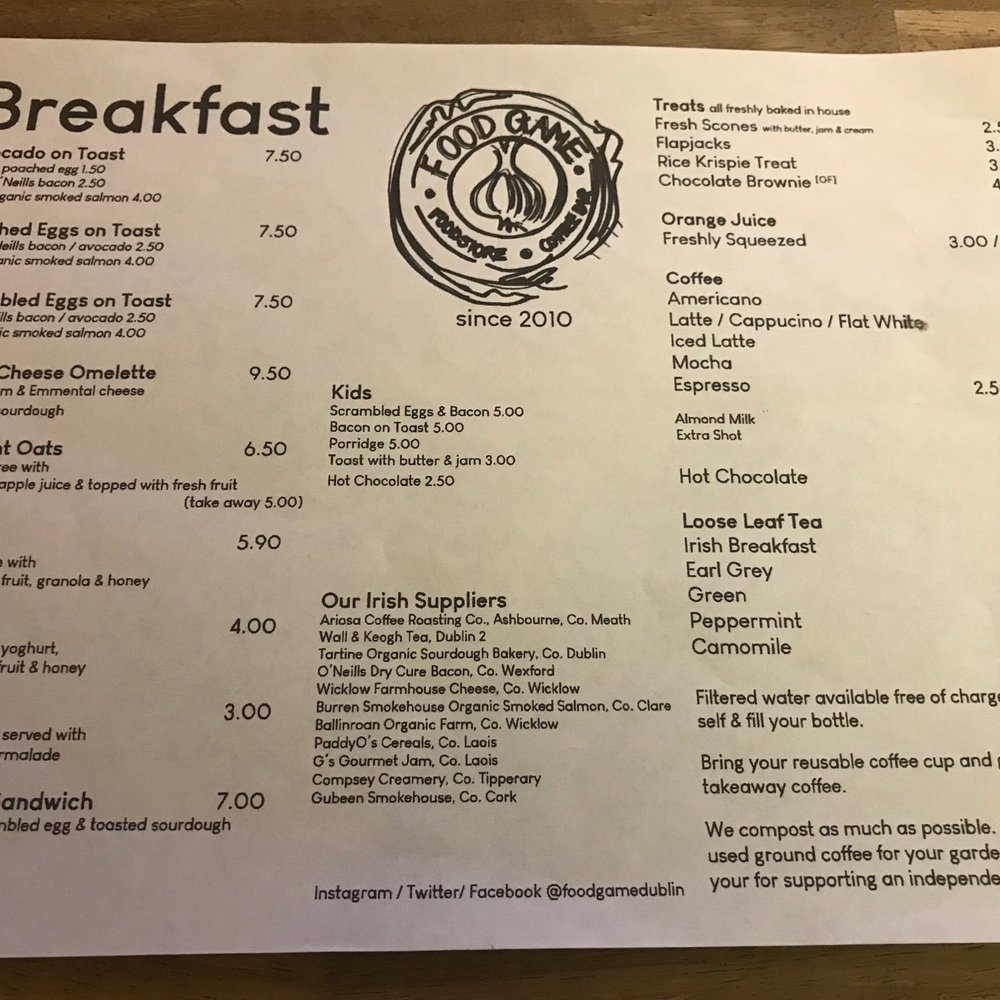 Food Game - Breakfast & Brunch Near Me - Dublin, D