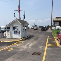 Vermont Lake Monsters - Ferry entrance. Retail store and offices just to the right of the red car.