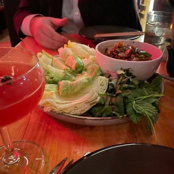 Soba - Lettuce wraps are phenomenal. Look at those herbs! - Asian Fusion Near Me - Pittsburgh, Pennsylvania Soba - Lettuce wraps are phenomenal. Look at those herbs! - Asian Fusion Near Me - Pittsburgh, Pennsylvania