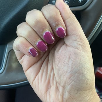 TT Nails - Grown out. Thumb chipped and came off. Repainted with my polish - Nail Salons Near Me - Westmont, Illinois