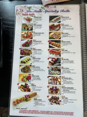 Menu photo 4 JIN Sushi- Brimhall & Allen Bakersfield, CA Menu photo 4 JIN Sushi- Brimhall & Allen Bakersfield, CA