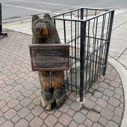 The Historic Madison - Rock marking a stage coach stop for early Yellowstone visitors.