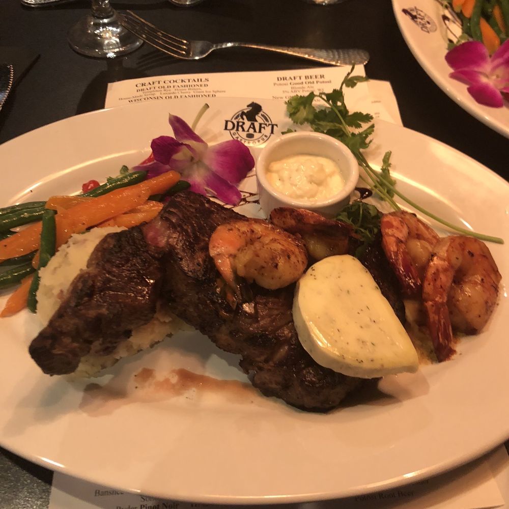 Steak and dirty Martini! Steak and dirty Martini!