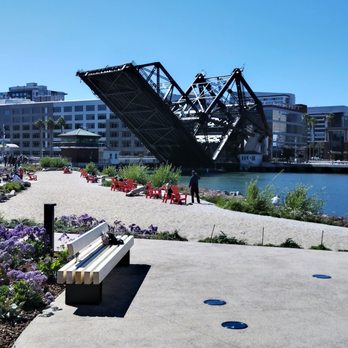 McCovey Cove - Lefty's bridge allowing a sailboat through! - Local Flavor Near Me - San Francisco, California McCovey Cove - Lefty's bridge allowing a sailboat through! - Local Flavor Near Me - San Francisco, California
