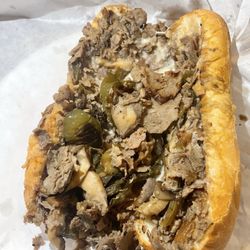 Philly Steak Subs - Mushroom and pepper cheesesteak