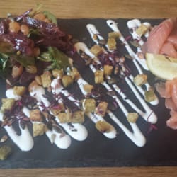 The Salamander - Smoked salmon and salad appetiser