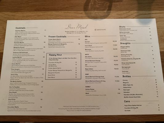Menu photo 3 Dear Maud Hoboken, NJ