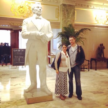 Joseph Smith Memorial Building - Chilling with Joseph Smith.  The lady at the info desk said he is just 3 inches shorter than Goliath.  Who knew? - Landmarks & Historical Buildings Near Me - Salt Lake City, Utah