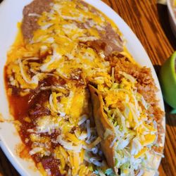 Ray's Tepeyac - Taco, Enchilada and Chile Relleno Combo, pretty yummy. Bad service, though.