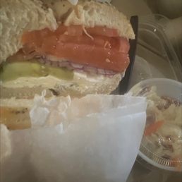 Olive Cream Cheese on a Bagel