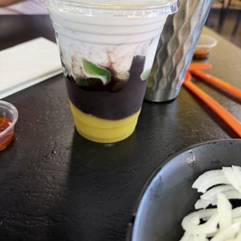 Pho 79 Restaurant - 3 color drink/desert. I had better at Bamboo - Vietnamese Near Me - Westminster, California