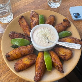 El Techo - Fried Plantains with Chili Sour Cream and Lime - Latin American Near Me - San Francisco, California