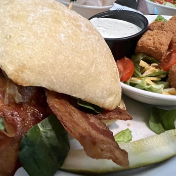Rosie’s Place - Salmon BLT, with a side salad - Breakfast & Brunch Near Me - Carmel, Indiana Rosie’s Place - Salmon BLT, with a side salad - Breakfast & Brunch Near Me - Carmel, Indiana