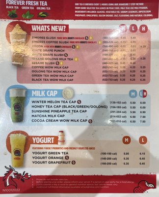 Menu photo 2 Kung Fu Tea Fayetteville, NC Menu photo 2 Kung Fu Tea Fayetteville, NC