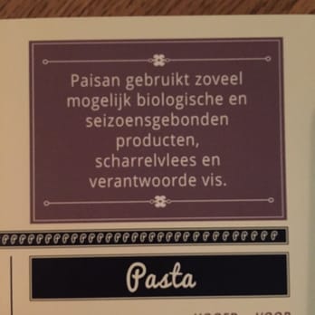 Paisan - Veel biologisch. - Mediterranean Near Me - Hilversum, New Hampshire