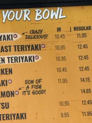 Menu photo 1 Teriyaki Madness Henderson, NV Menu photo 1 Teriyaki Madness Henderson, NV