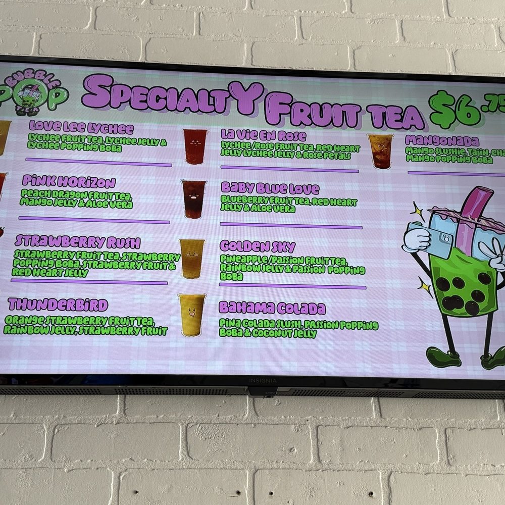 Bubble Pop Tea - Drink menu - Bubble Tea Near Me - Fresno, California Bubble Pop Tea - Drink menu - Bubble Tea Near Me - Fresno, California