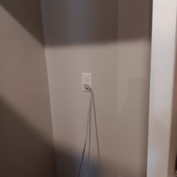 E & B Cleaning Services - Wiped down baseboards behind a refrigerator.