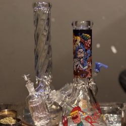 Cloud 9 - Bongs that were bought from the smoke shop.